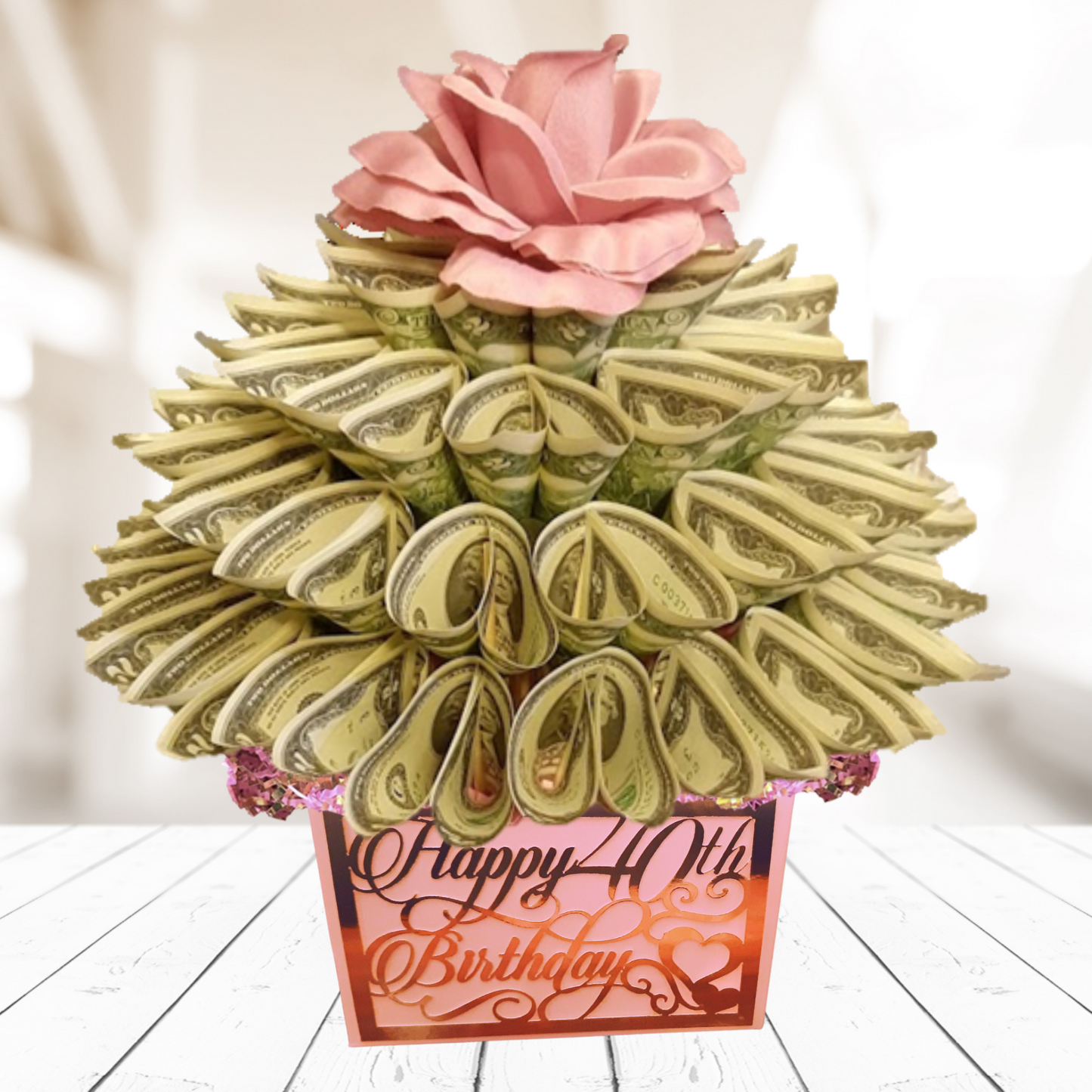 Birthday Money Bouquet With Age