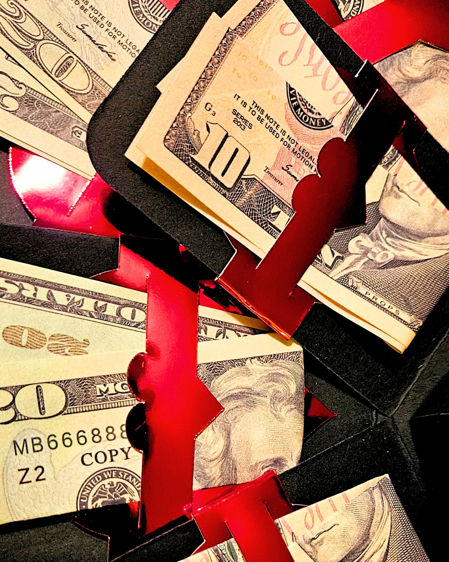 Valentine's Day Explosion Money Gift Box by Spendable Arrangements