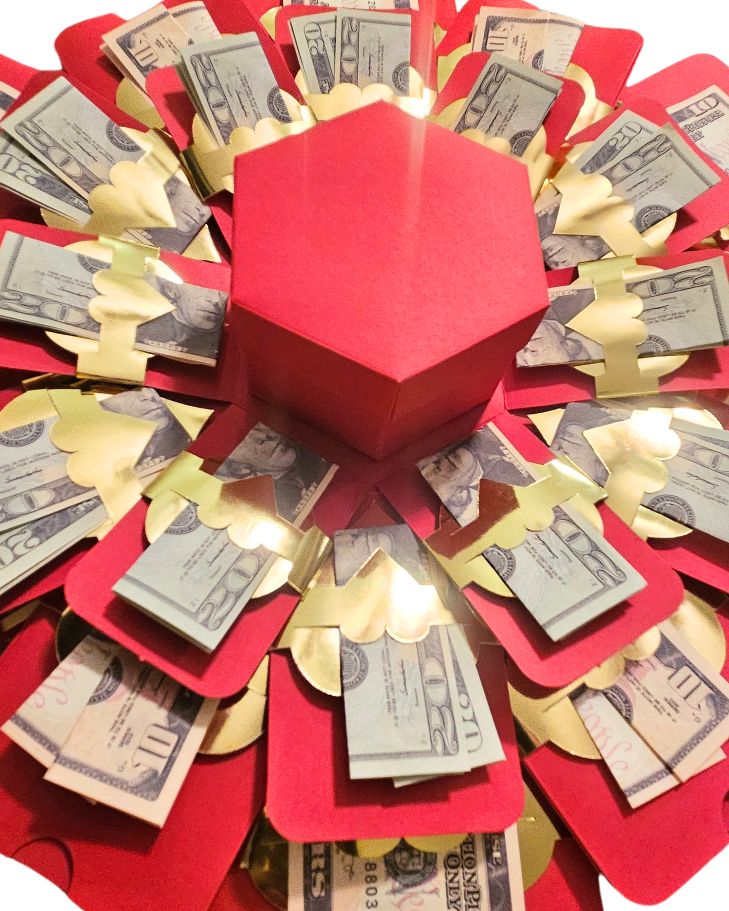 Valentine's Day Explosion Money Gift Box by Spendable Arrangements