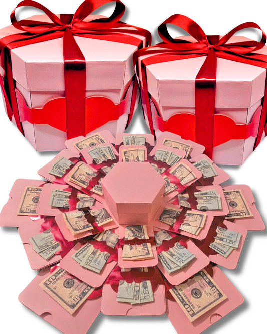 Valentine's Day Explosion Money Gift Box