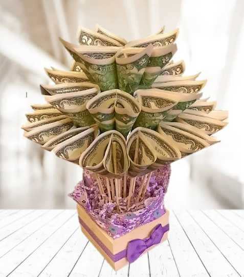 Wedding Gift Money Bouquet by Spendable Arrangements