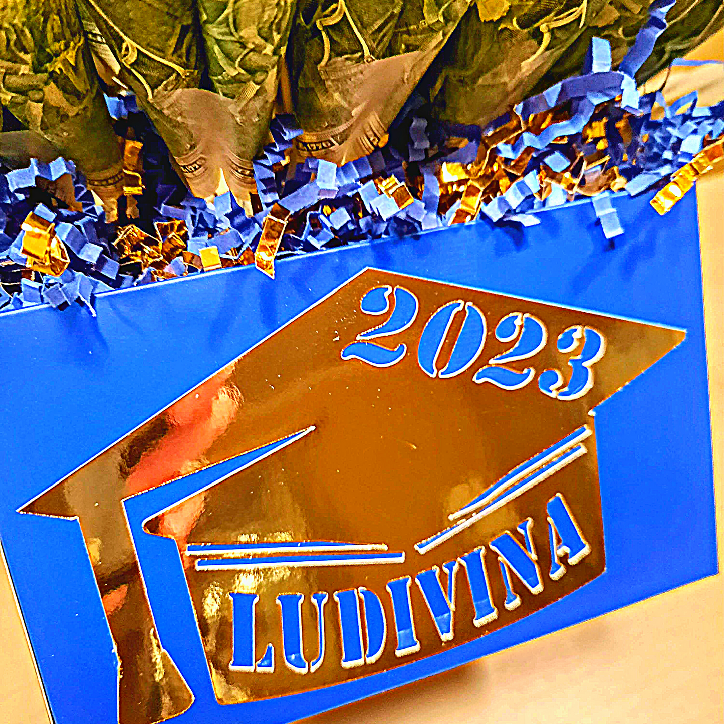 Graduation Real Money Bouquet Personalized With Graduate's Name