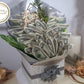 silver Birthday Money Bouquet Cascading Cash by Spendable Arrangements