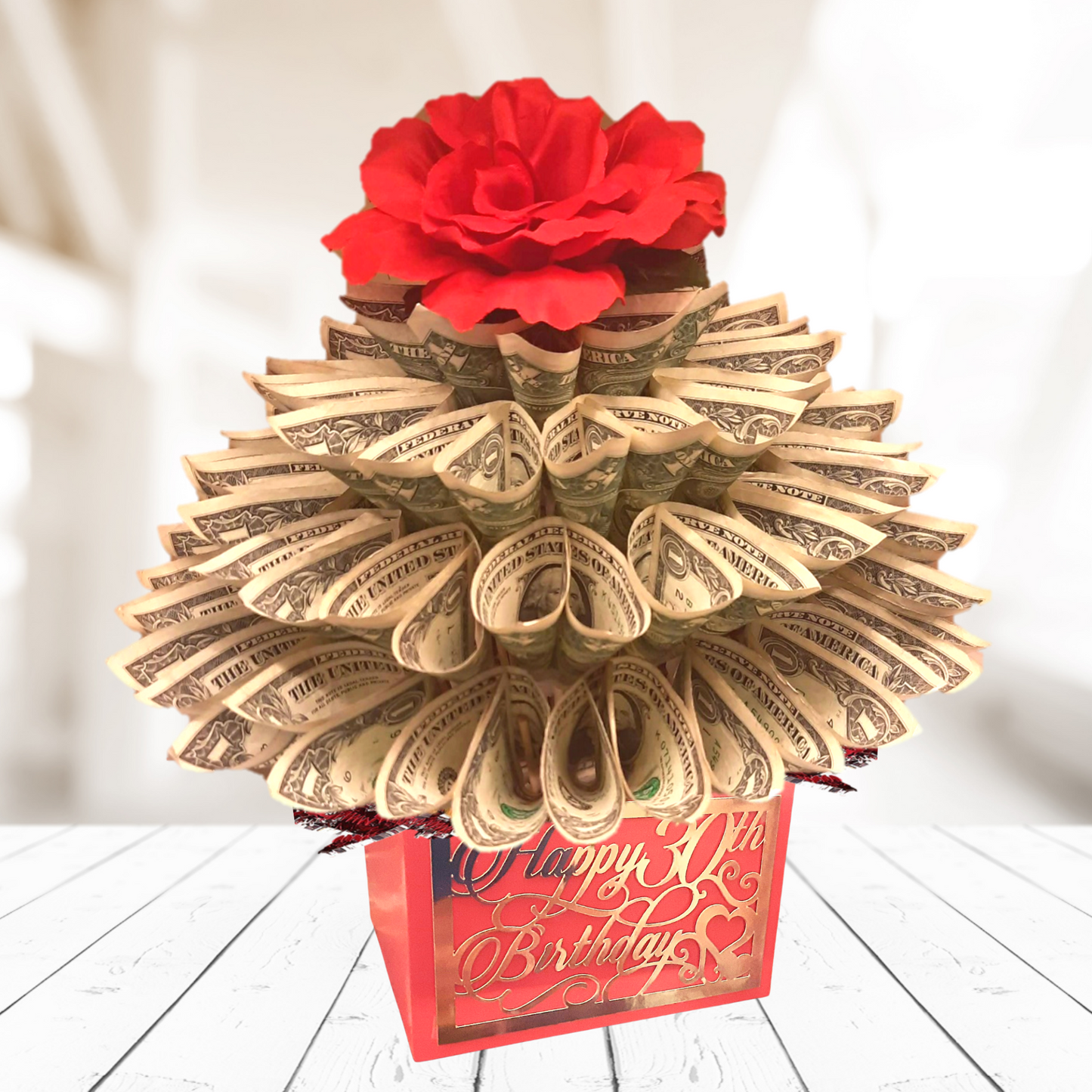 Birthday Money Bouquet With Age