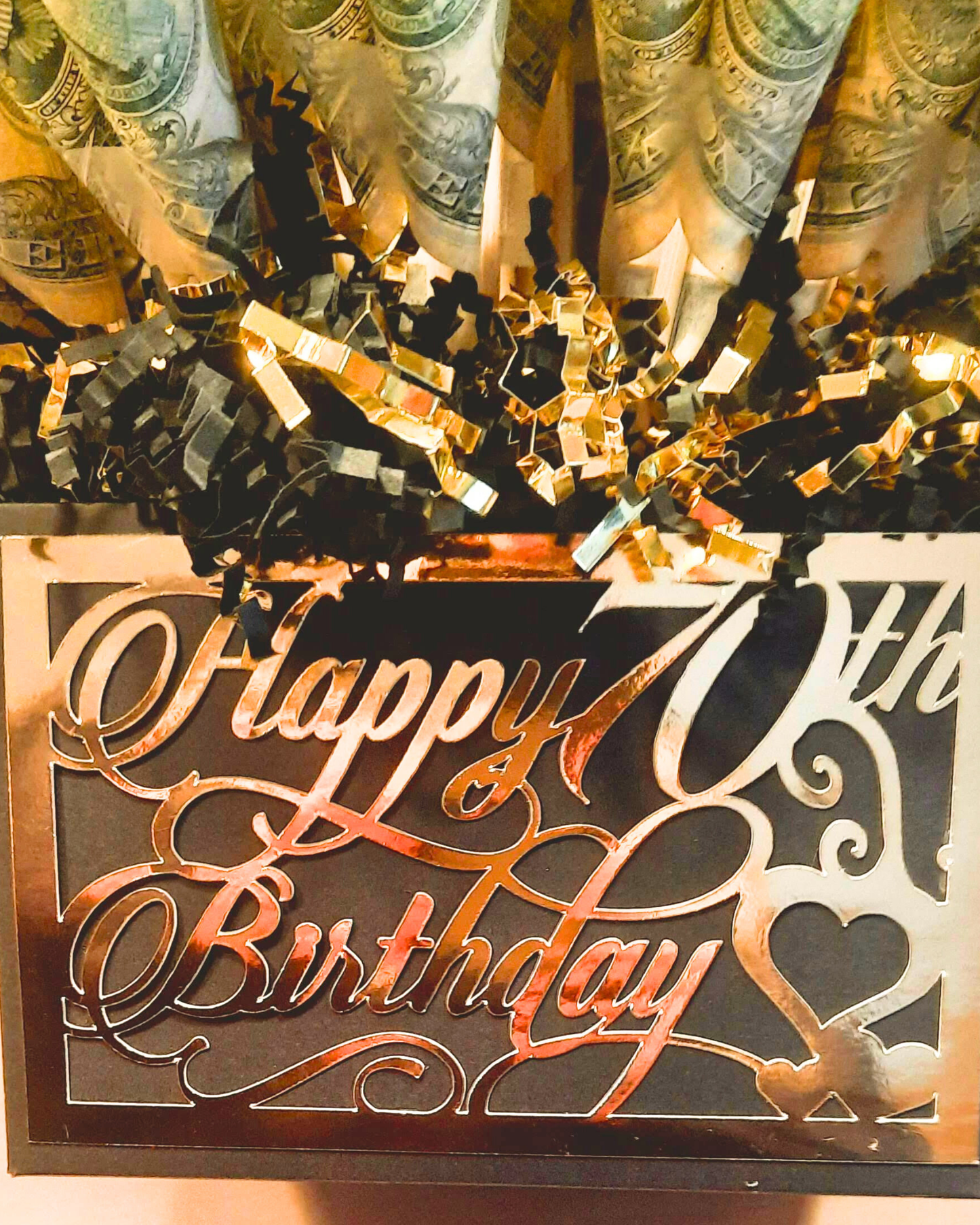 Birthday Money Bouquet With Age