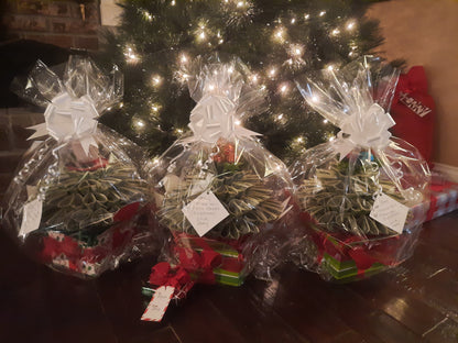 Christmas Print Money Bouquet