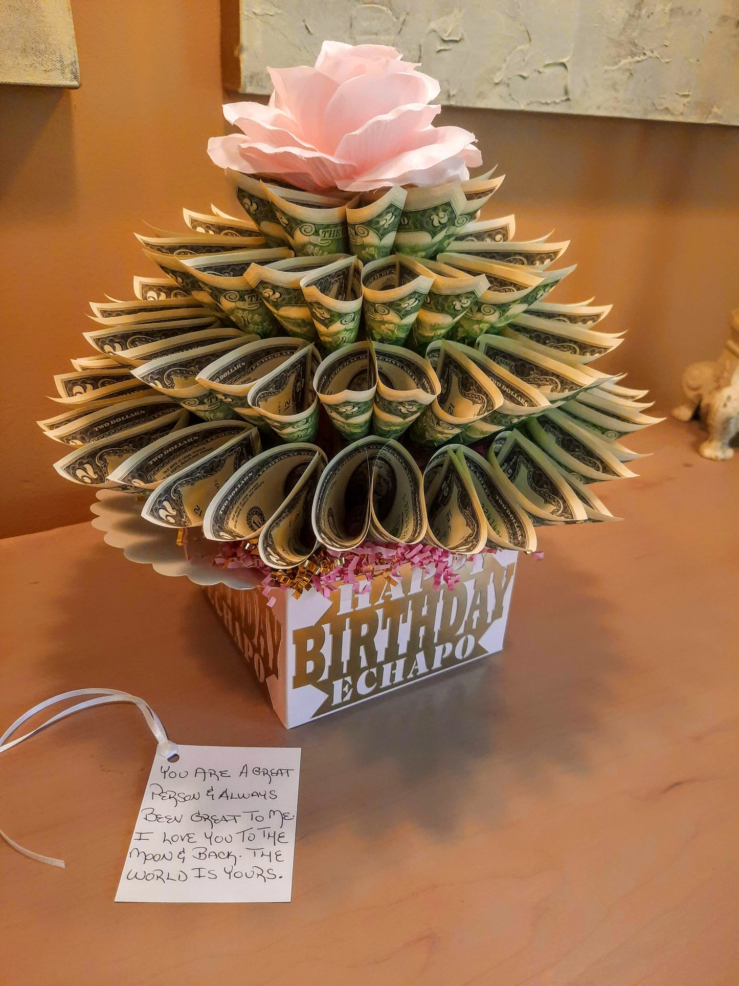Personalized Birthday Money Bouquet With Name