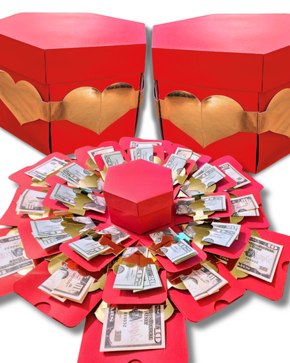 Valentine's Day Explosion Money Gift Box