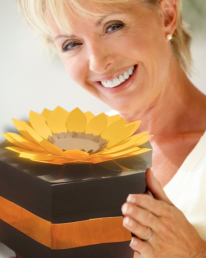 Sunflower Explosion Money Gift Box