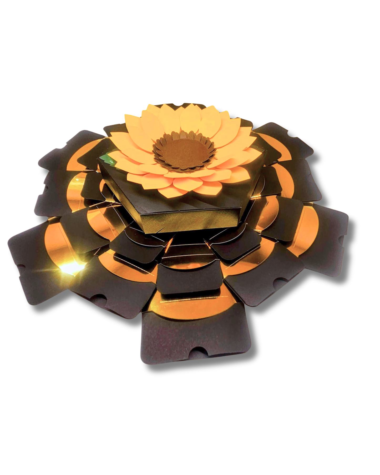 Sunflower Explosion Money Gift Box