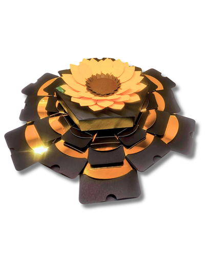 Sunflower Explosion Money Gift Box