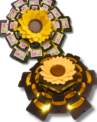 Sunflower Explosion Money Gift Box