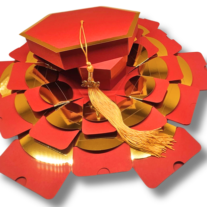 Red Graduation Explosion Money Gift Box