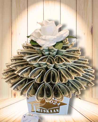 Graduation Real Money Bouquet Personalized With Graduate's Name
