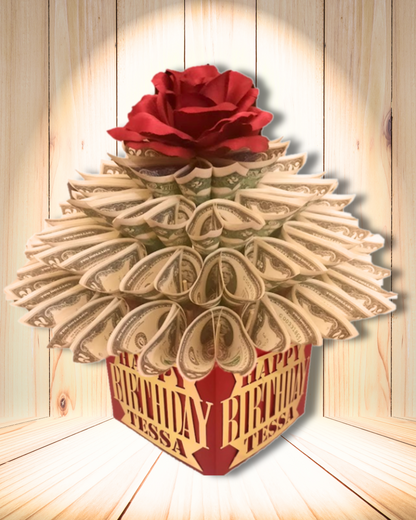 Birthday Money Bouquet Personalized With Name