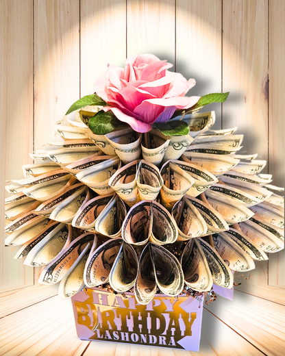 Birthday Money Bouquet Personalized With Name