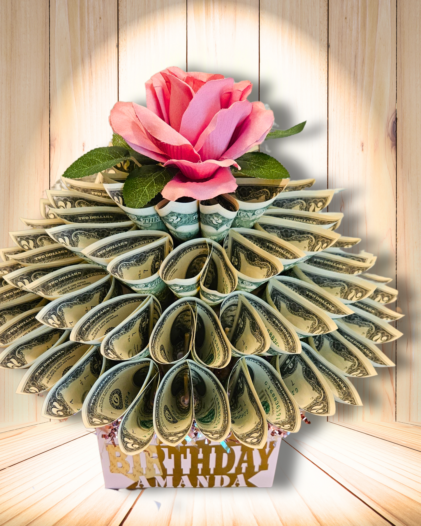 Personalized Birthday Money Bouquet With Name