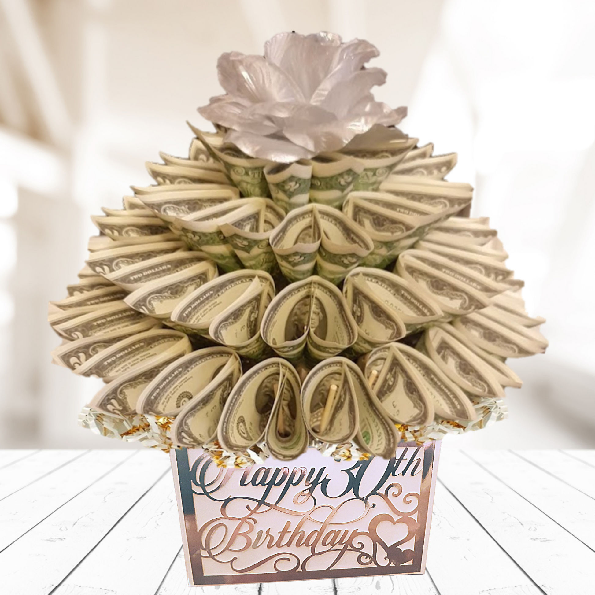 Birthday Money Bouquet With Age – Spendable Arrangements Birthday Money Bouquet With Age – Spendable Arrangements