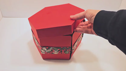 Poinsettia Christmas Explosion Money Gift Box