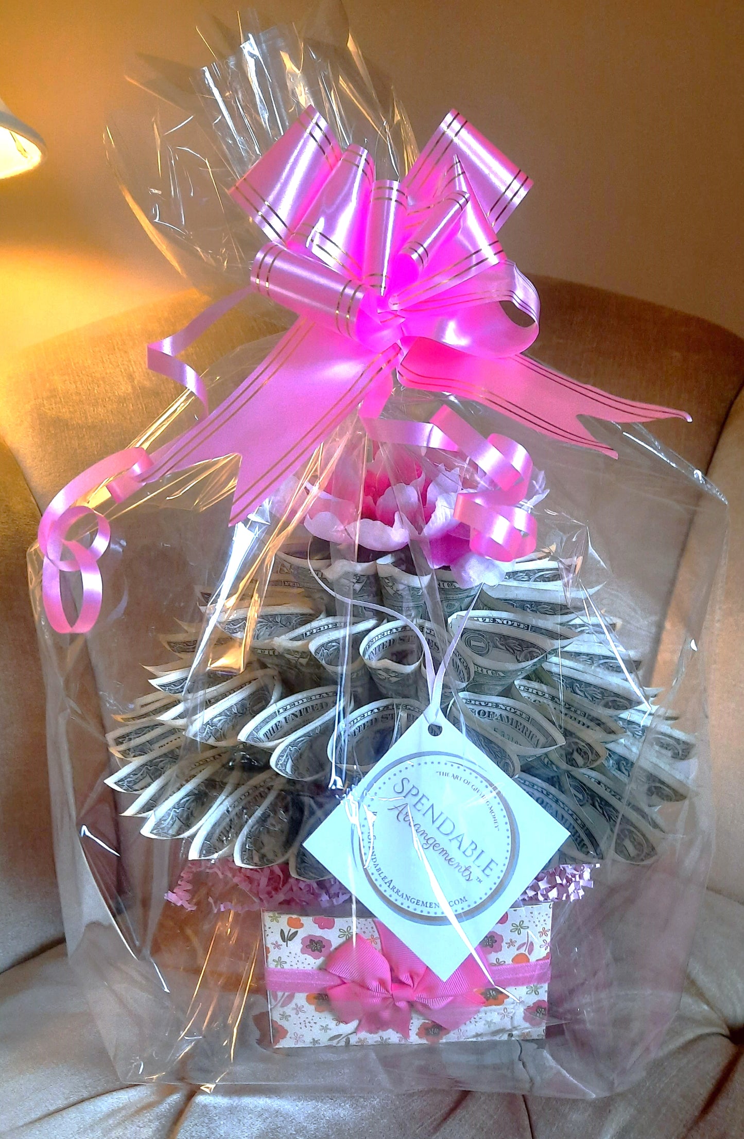 Real Money Bouquet Birthday gift by Spendable Arrangements