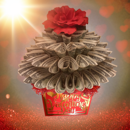 Valentine's Day Money Bouquet