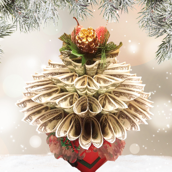 Christmas Money Bouquet by Spendable Arrangements