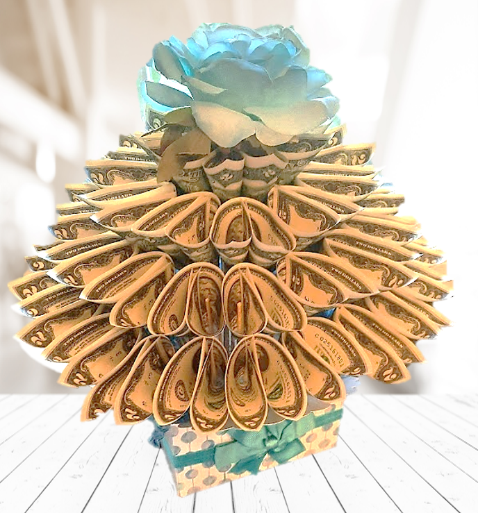 Real Money Bouquet for Birthday gift by Spendable Arrangements