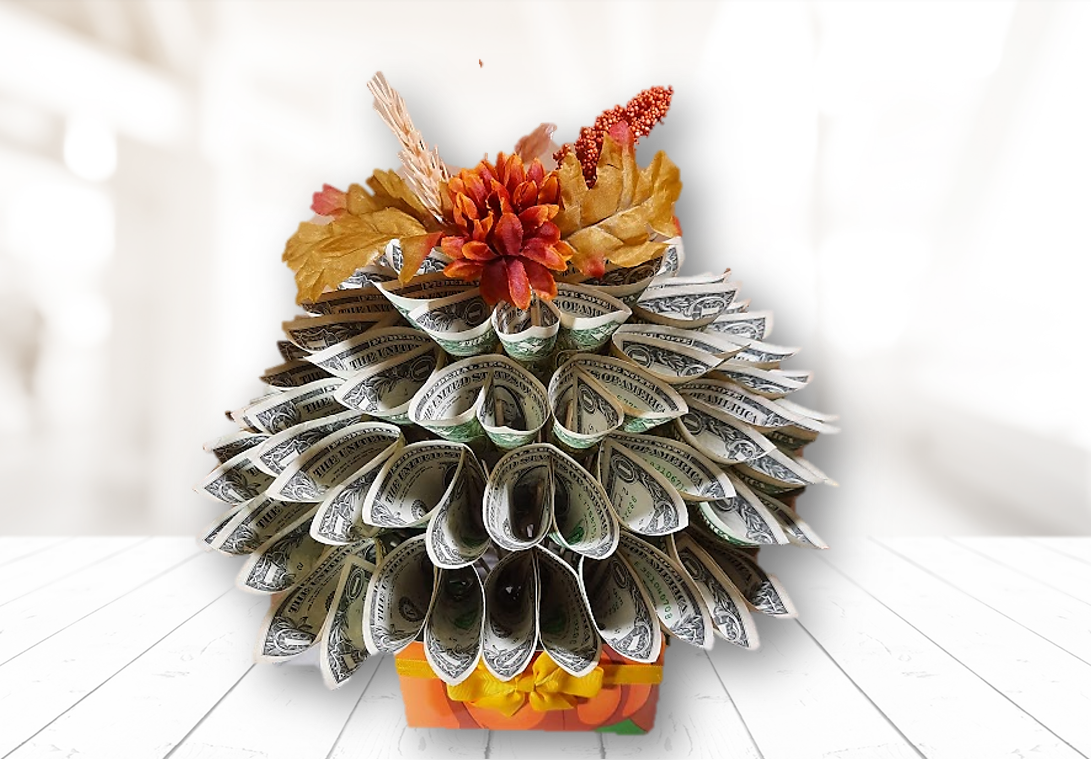 Autumn / Thanksgiving Money Bouquet by Spendable Arrangements