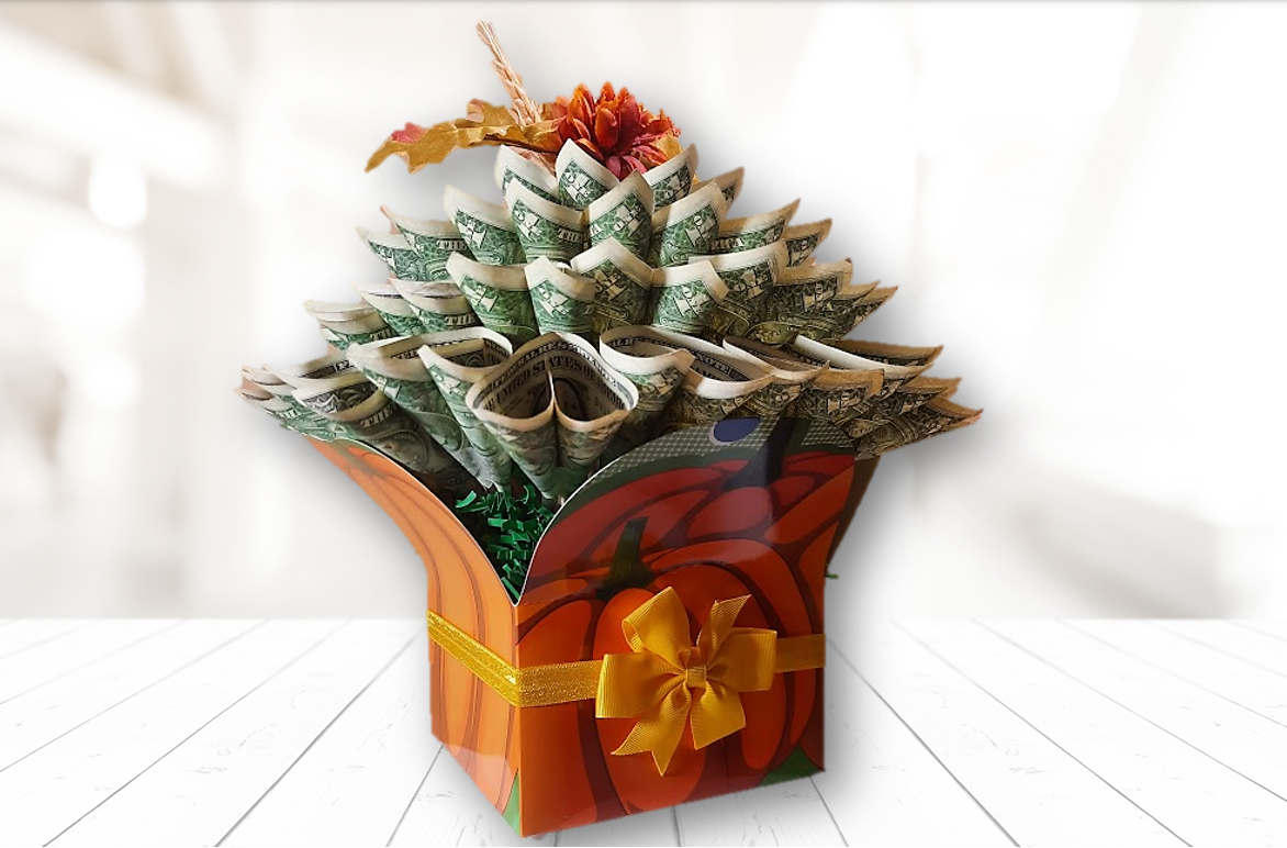 Autumn / Thanksgiving Money Bouquet by Spendable Arrangements