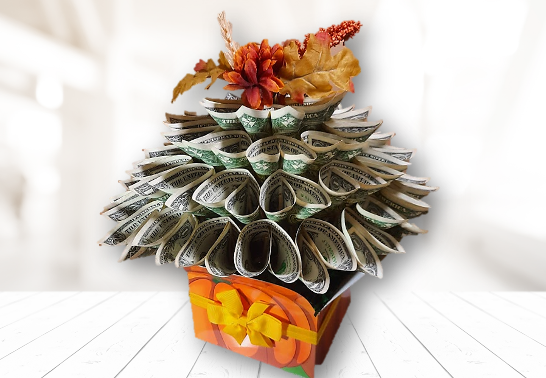 Autumn / Thanksgiving Money Bouquet by Spendable Arrangements