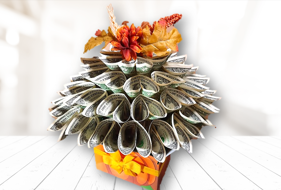 Autumn / Thanksgiving Money Bouquet by Spendable Arrangements