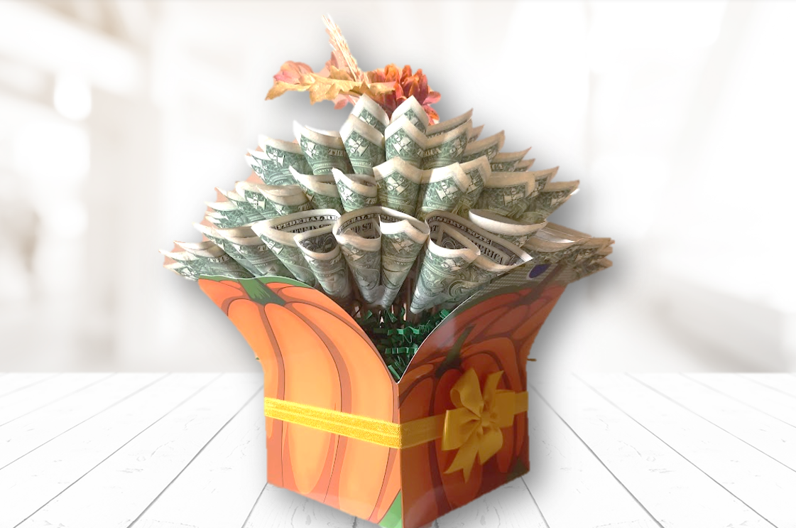 Autumn / Thanksgiving Money Bouquet by Spendable Arrangements