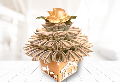 Custom listing...Nativity Silver and Gold Christmas Money Bouquet