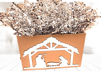 Custom listing...Nativity Silver and Gold Christmas Money Bouquet