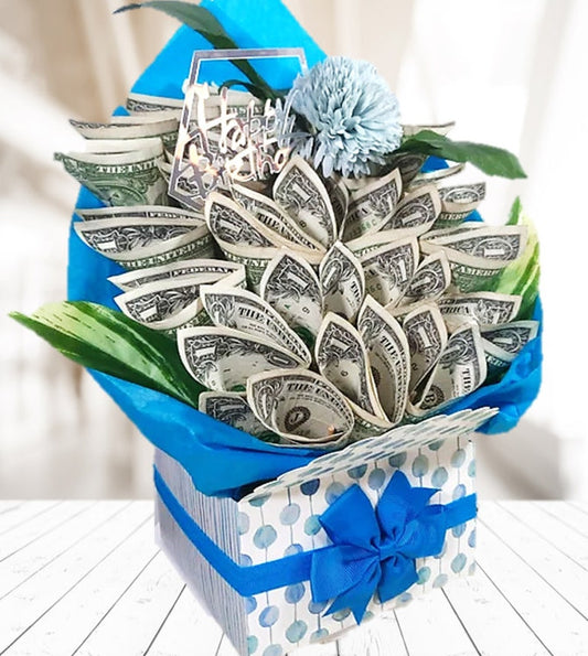 money bouquet for a birthday gift